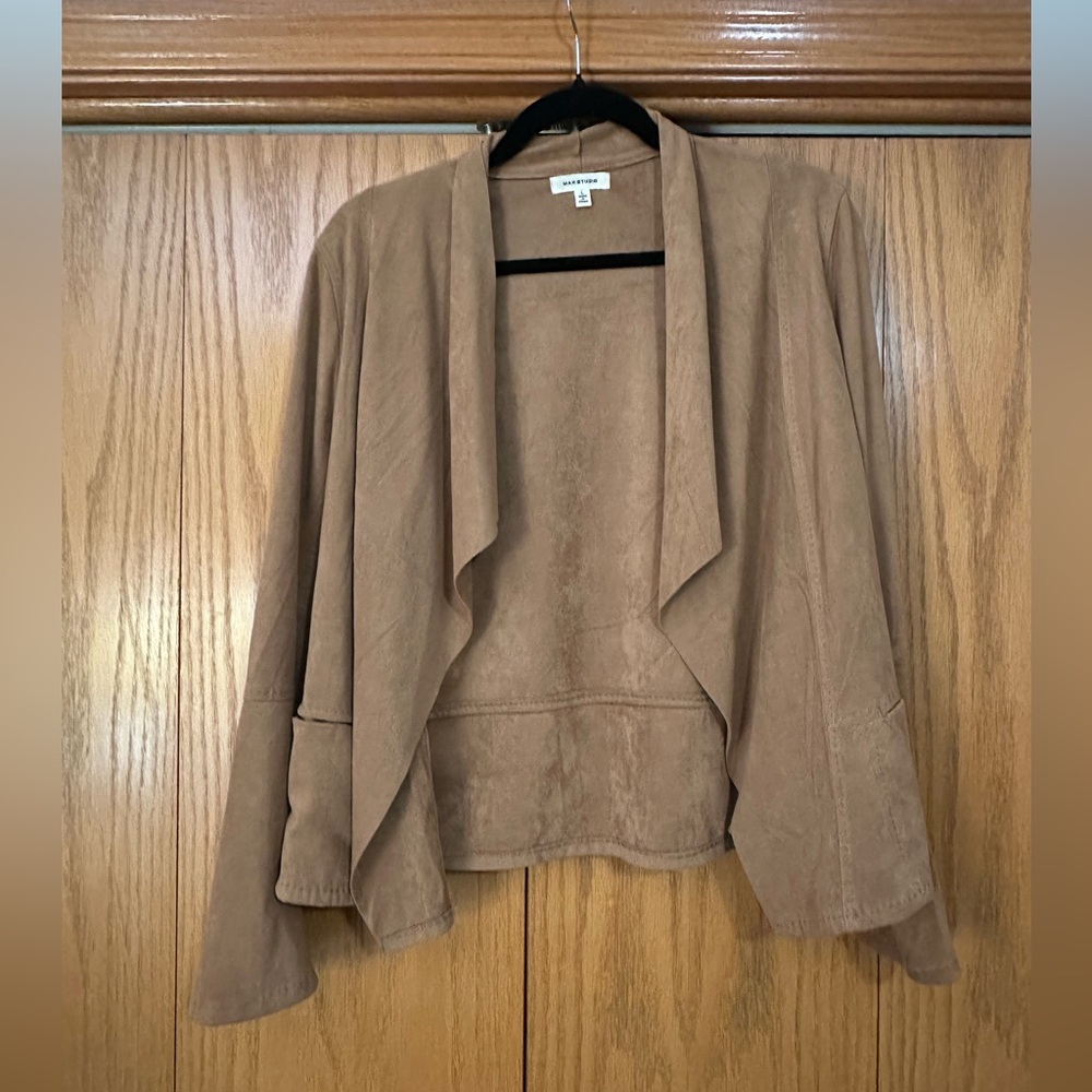 Max Studio Faux Leather Jacket Size Large
